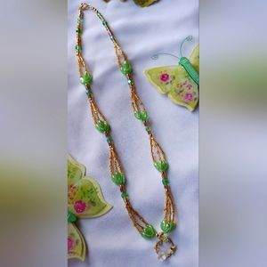 Handmade Necklace w/ Bumble bee charm